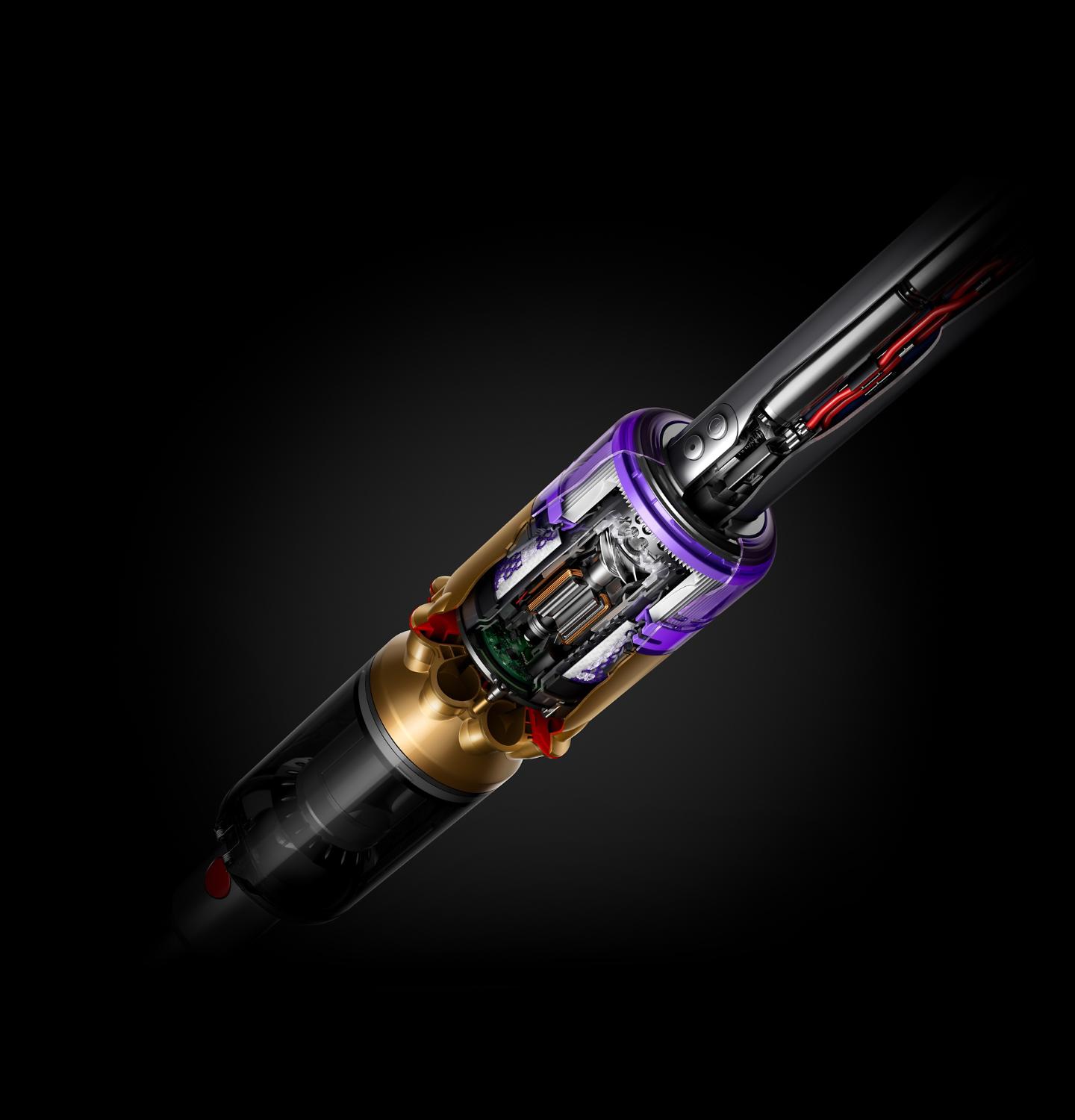 Cutaway diagram of Dyson Hyperdymium™ motor
